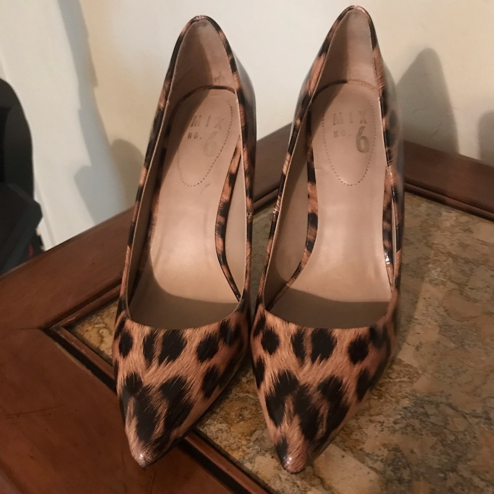 Leopard Heels Patent Leather